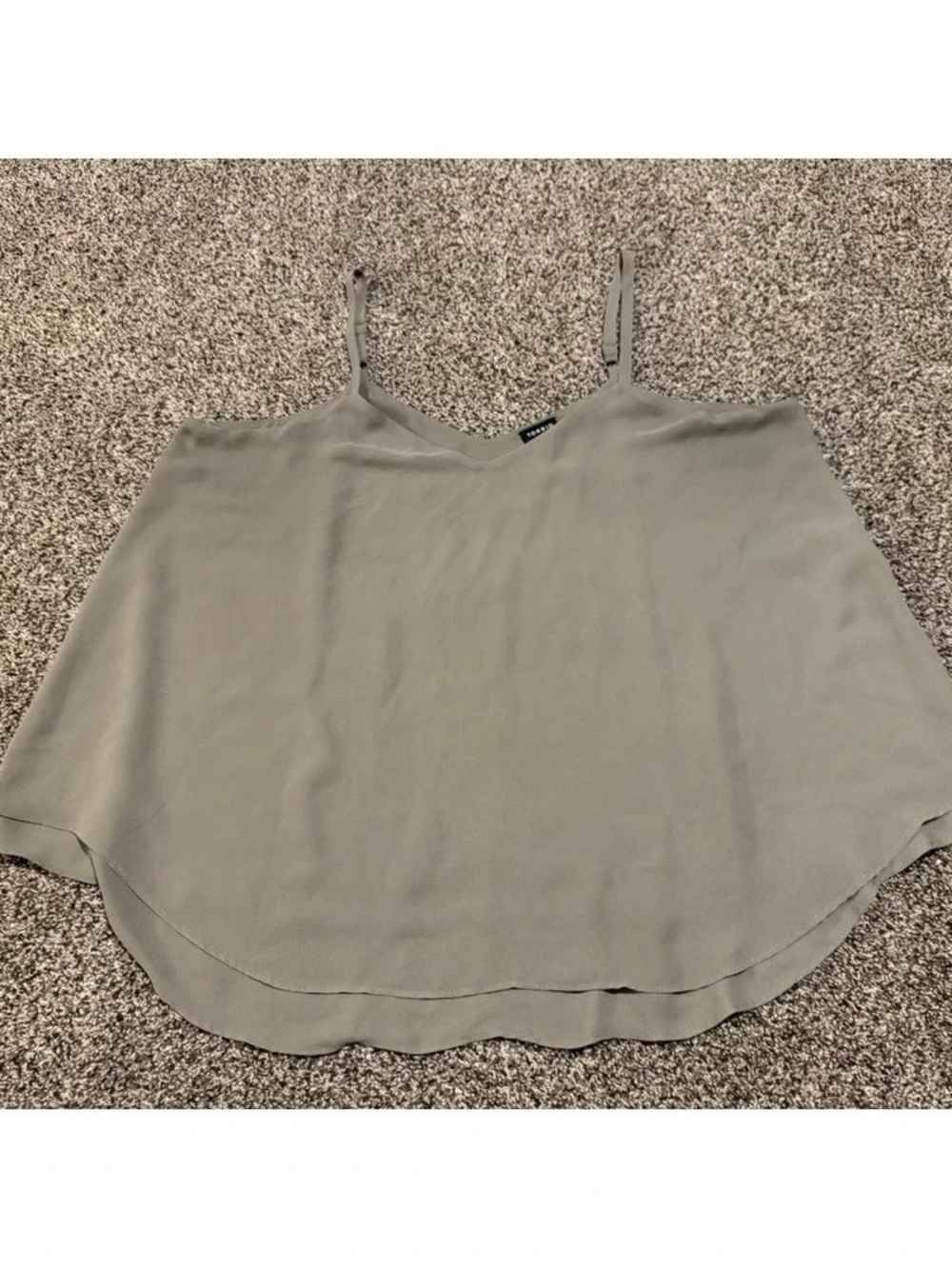 torrid Olive Green V-Neck Spaghetti Strap Cami